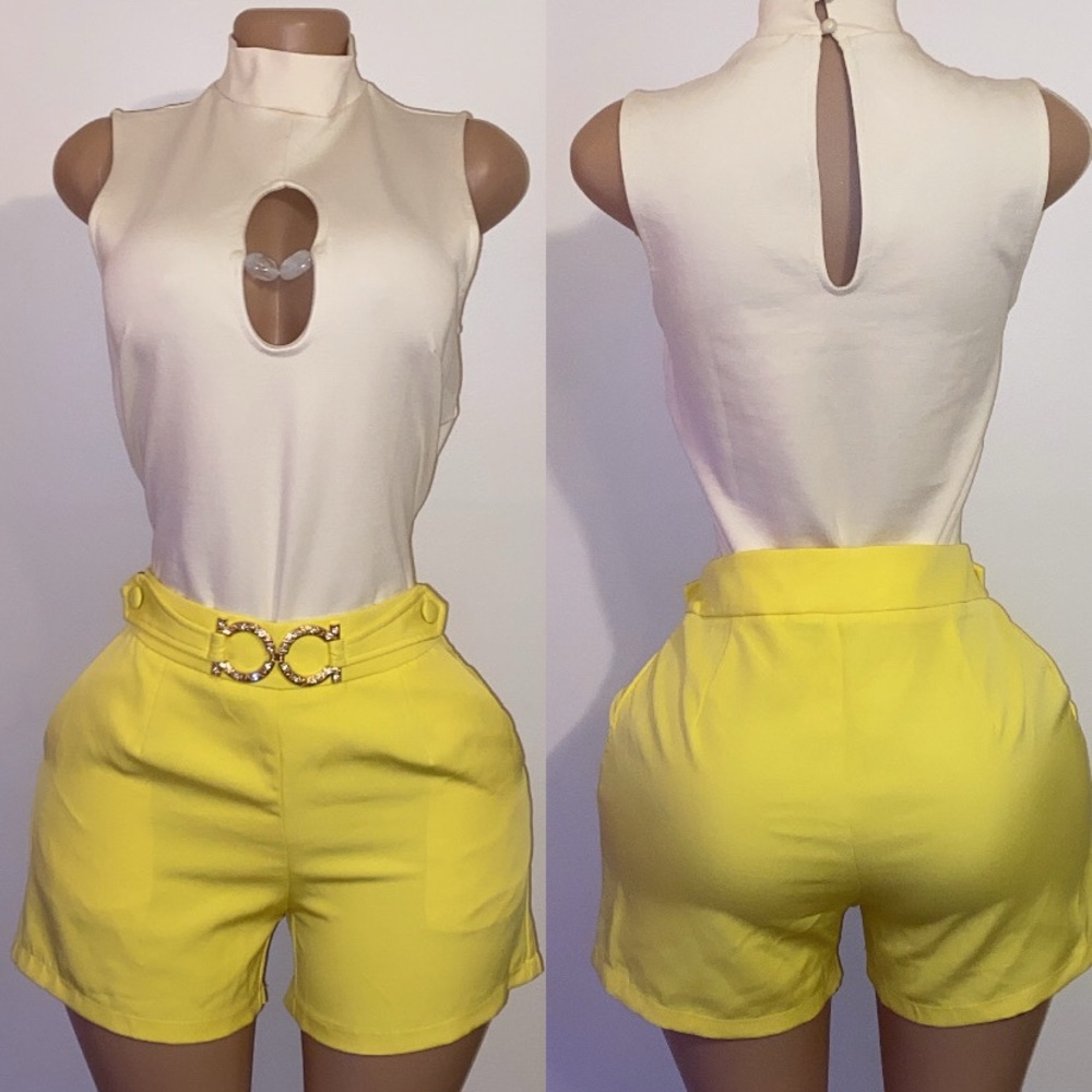 Yellow Women's Shorts